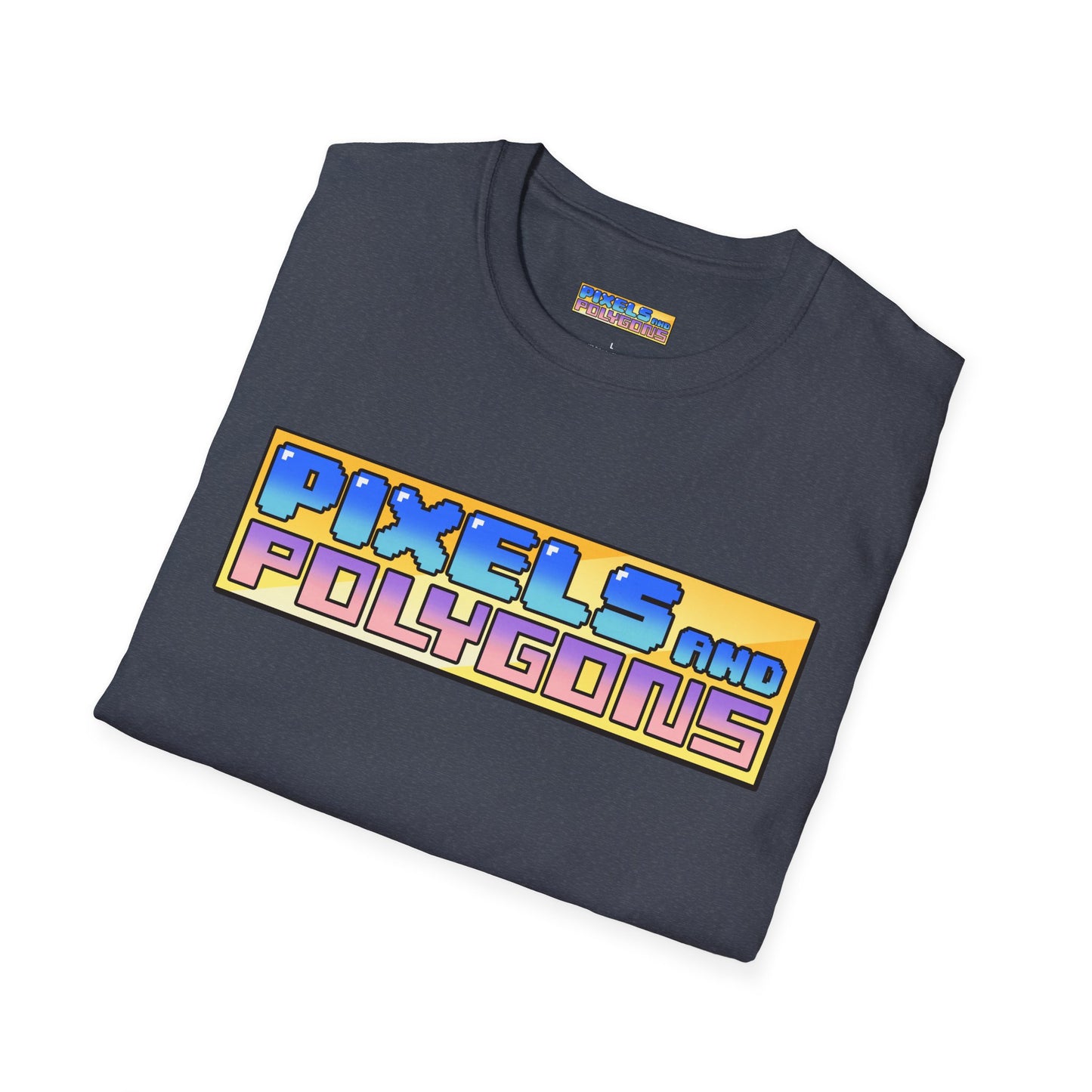 Pixels and Polygons Logo Unisex Softstyle T-Shirt