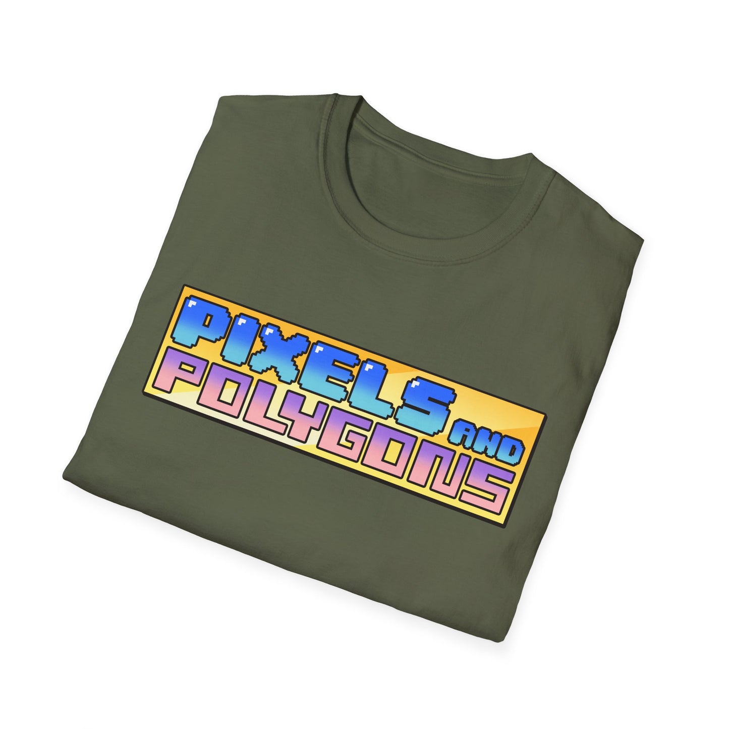 Pixels and Polygons Logo Unisex Softstyle T-Shirt