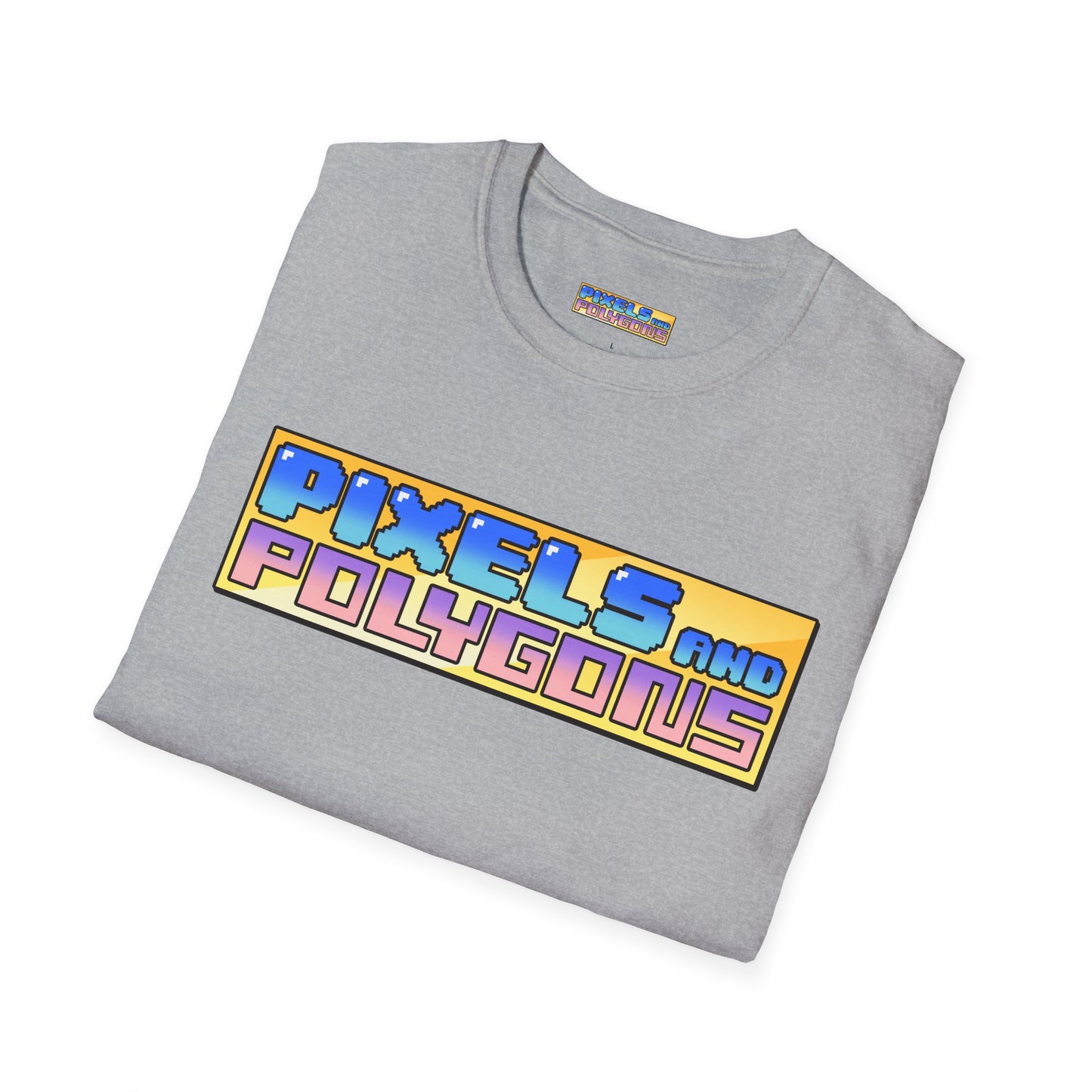 Pixels and Polygons Logo Unisex Softstyle T-Shirt