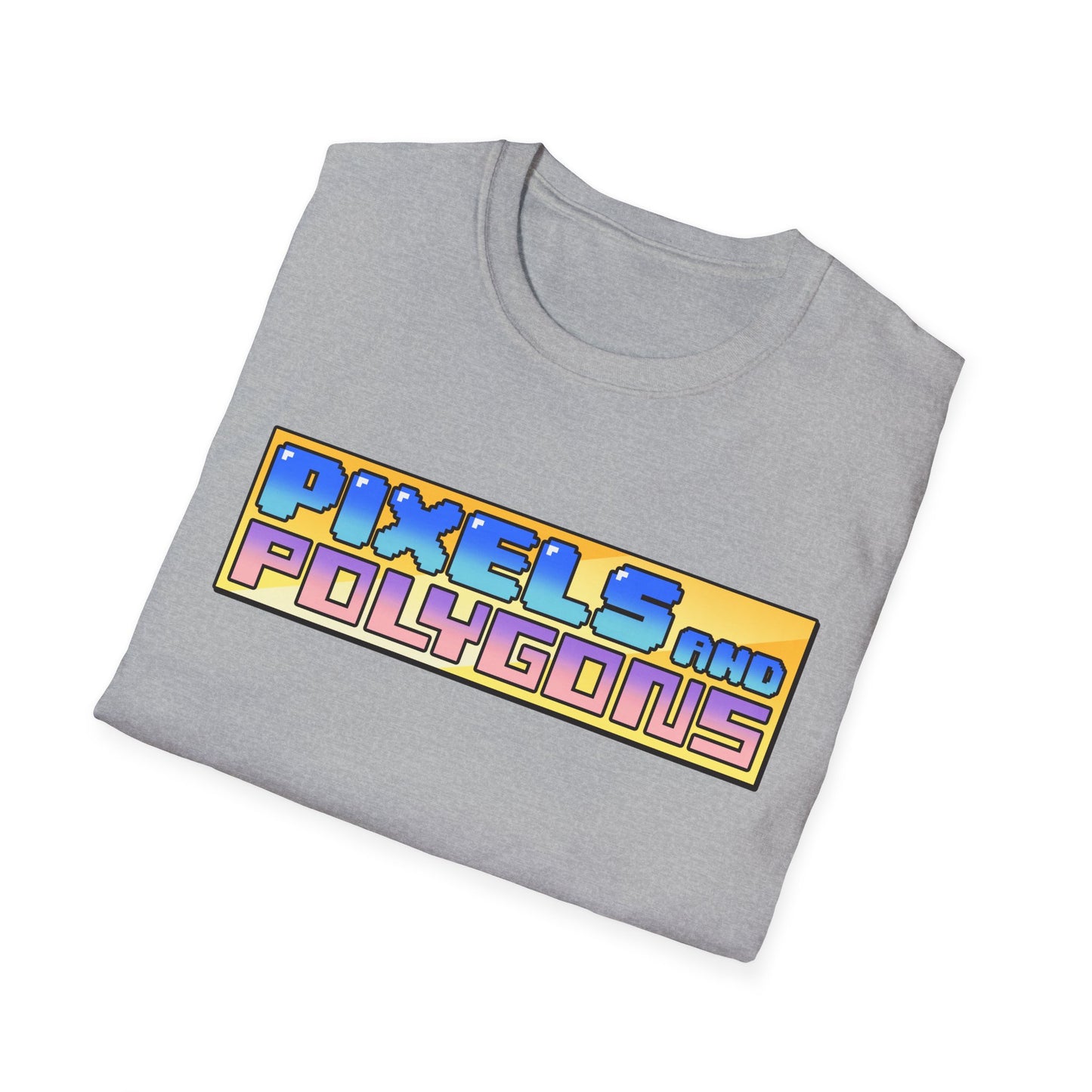Pixels and Polygons Logo Unisex Softstyle T-Shirt