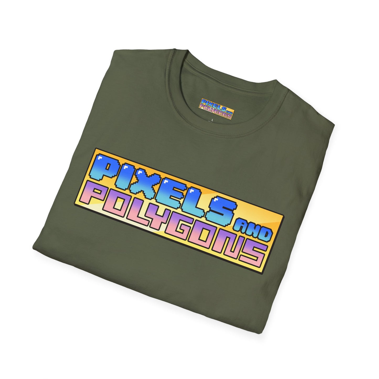 Pixels and Polygons Logo Unisex Softstyle T-Shirt