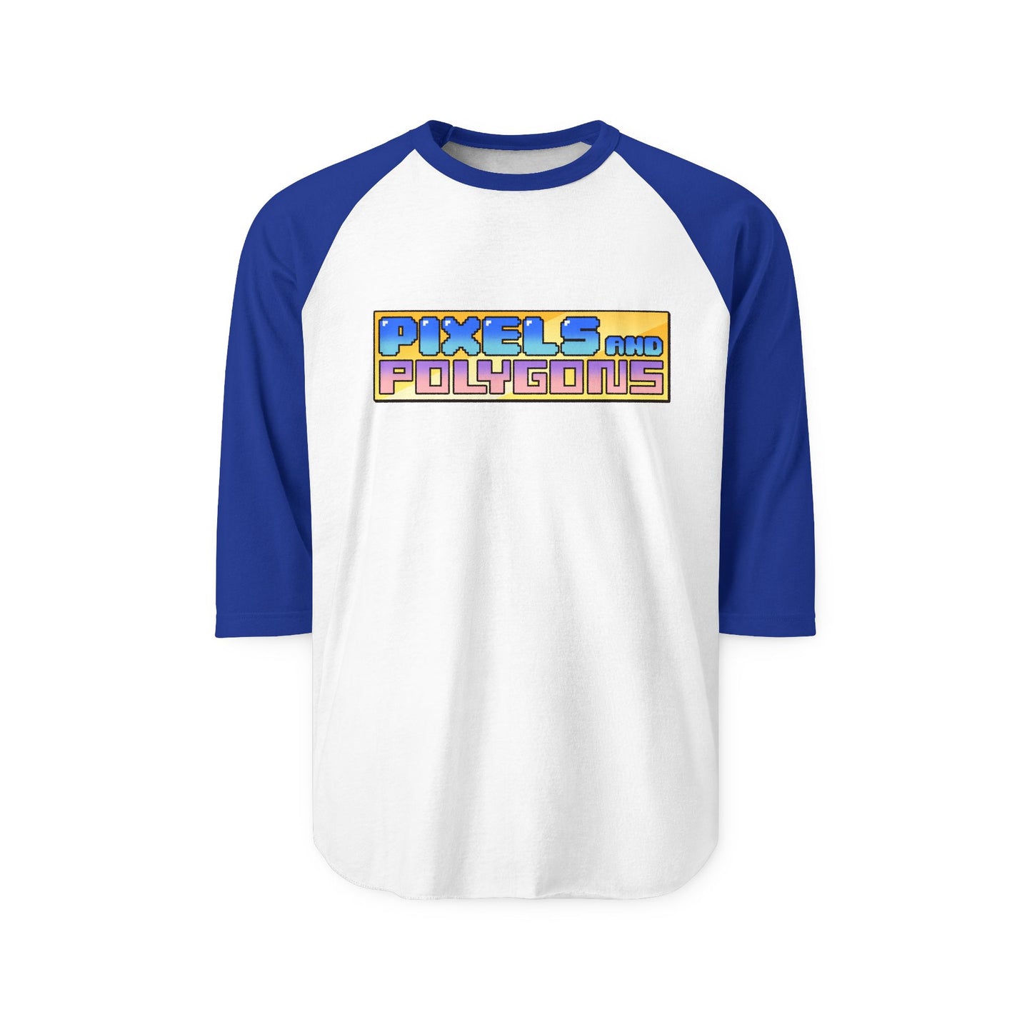 Pixels and Polygons Logo Unisex Three-Quarter Sleeve Raglan Shirt