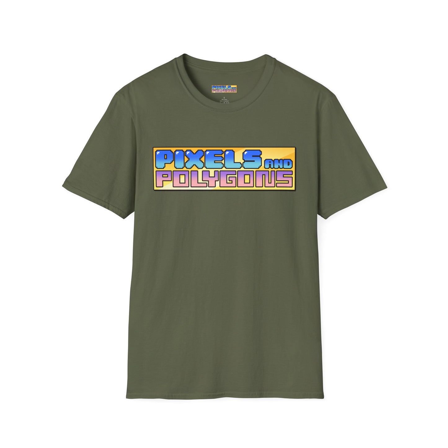 Pixels and Polygons Logo Unisex Softstyle T-Shirt