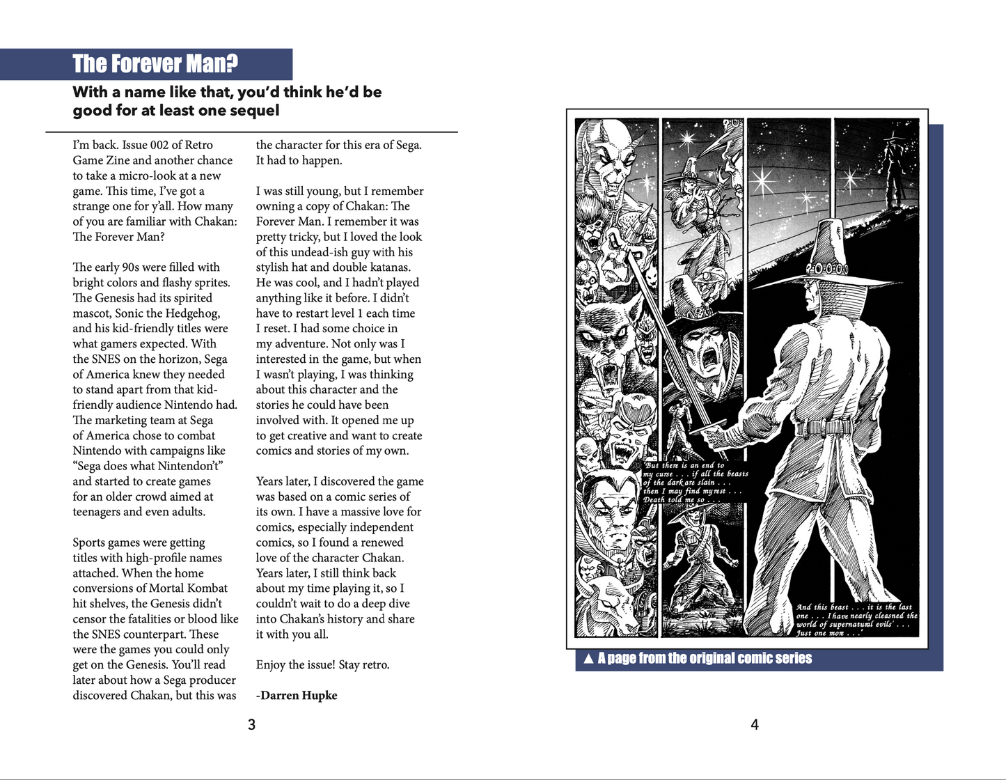 Retro Game Zine - Chakan The Forever Man