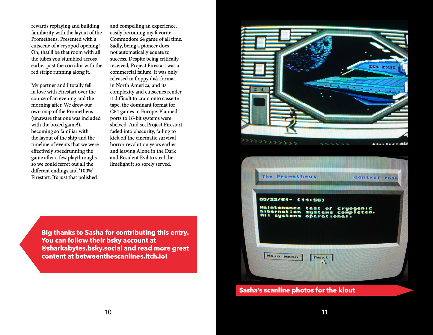 Retro Game Zine - Project Firestart