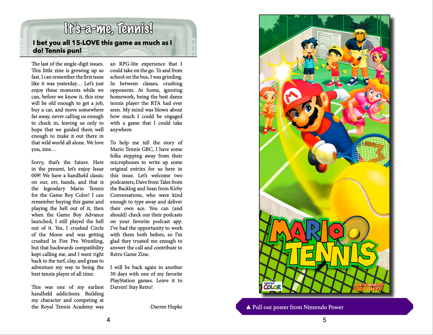 Retro Game Zine - Mario Tennis (GBC)
