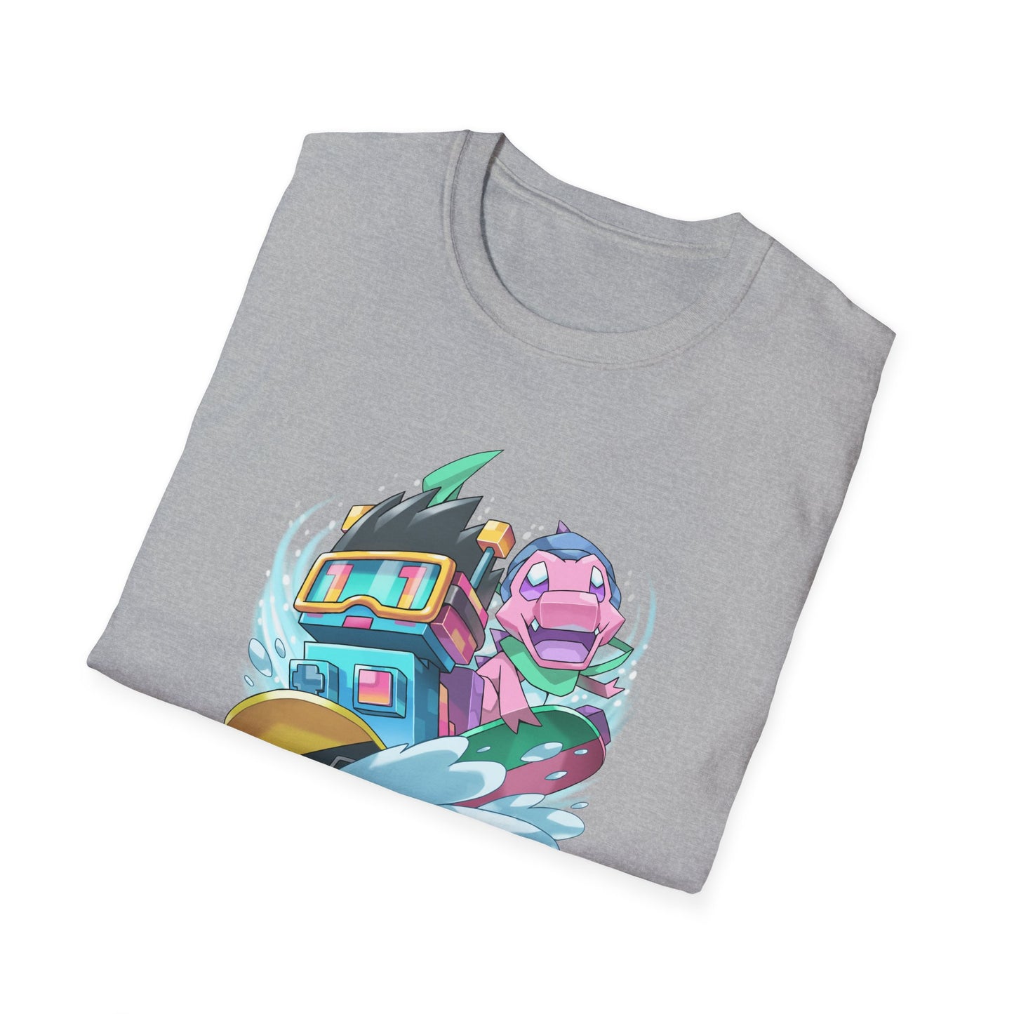 "Snowboard Mascots!" Unisex Softstyle T-Shirt