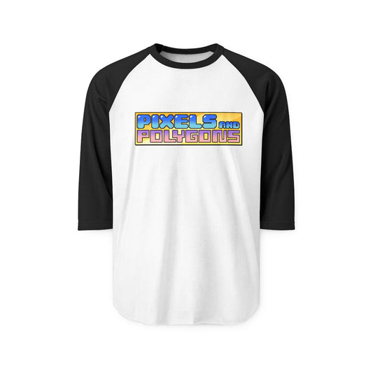 Pixels and Polygons Logo Unisex Three-Quarter Sleeve Raglan Shirt