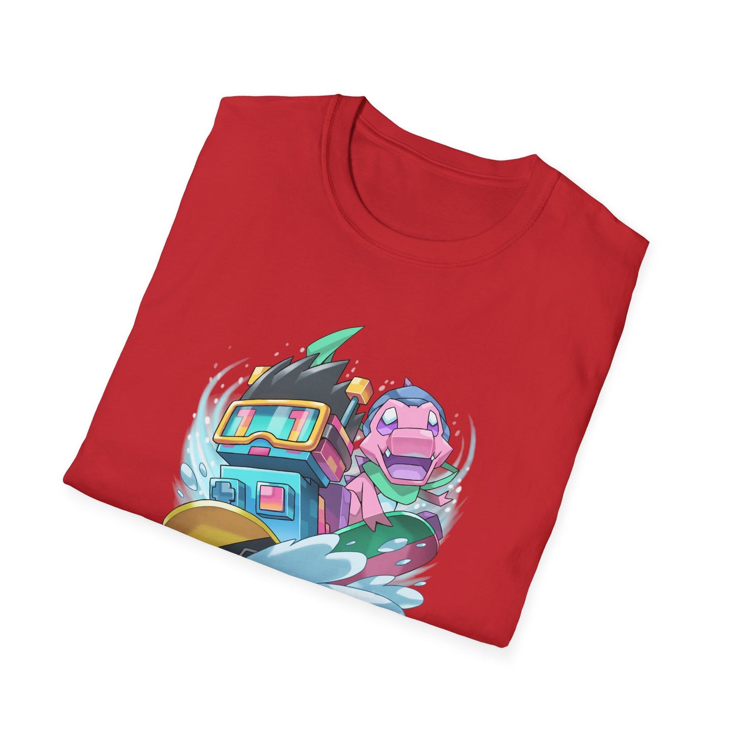 "Snowboard Mascots!" Unisex Softstyle T-Shirt