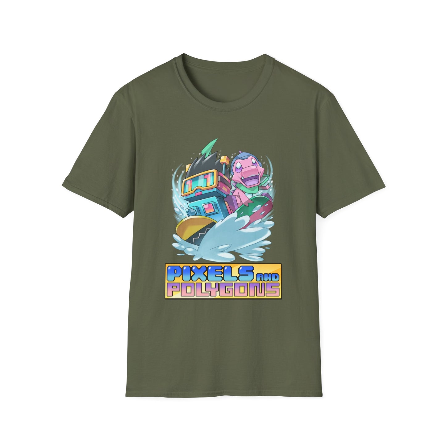 "Snowboard Mascots!" Unisex Softstyle T-Shirt