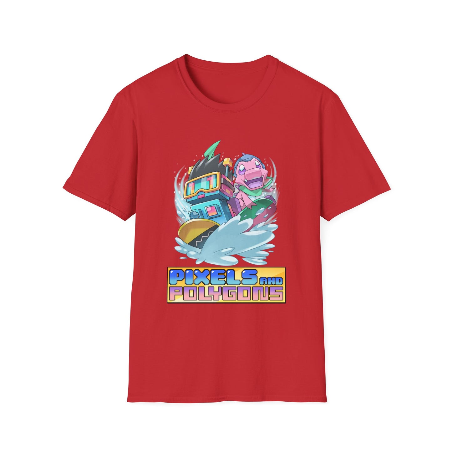 "Snowboard Mascots!" Unisex Softstyle T-Shirt