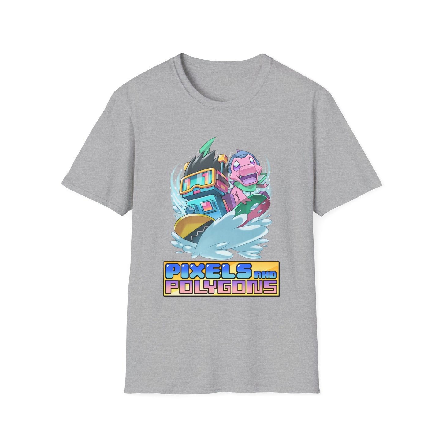 "Snowboard Mascots!" Unisex Softstyle T-Shirt