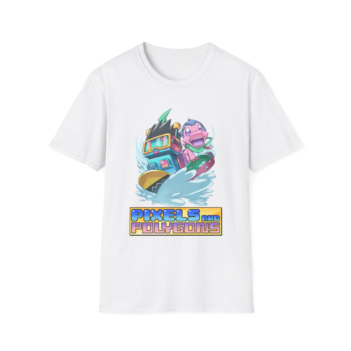 "Snowboard Mascots!" Unisex Softstyle T-Shirt