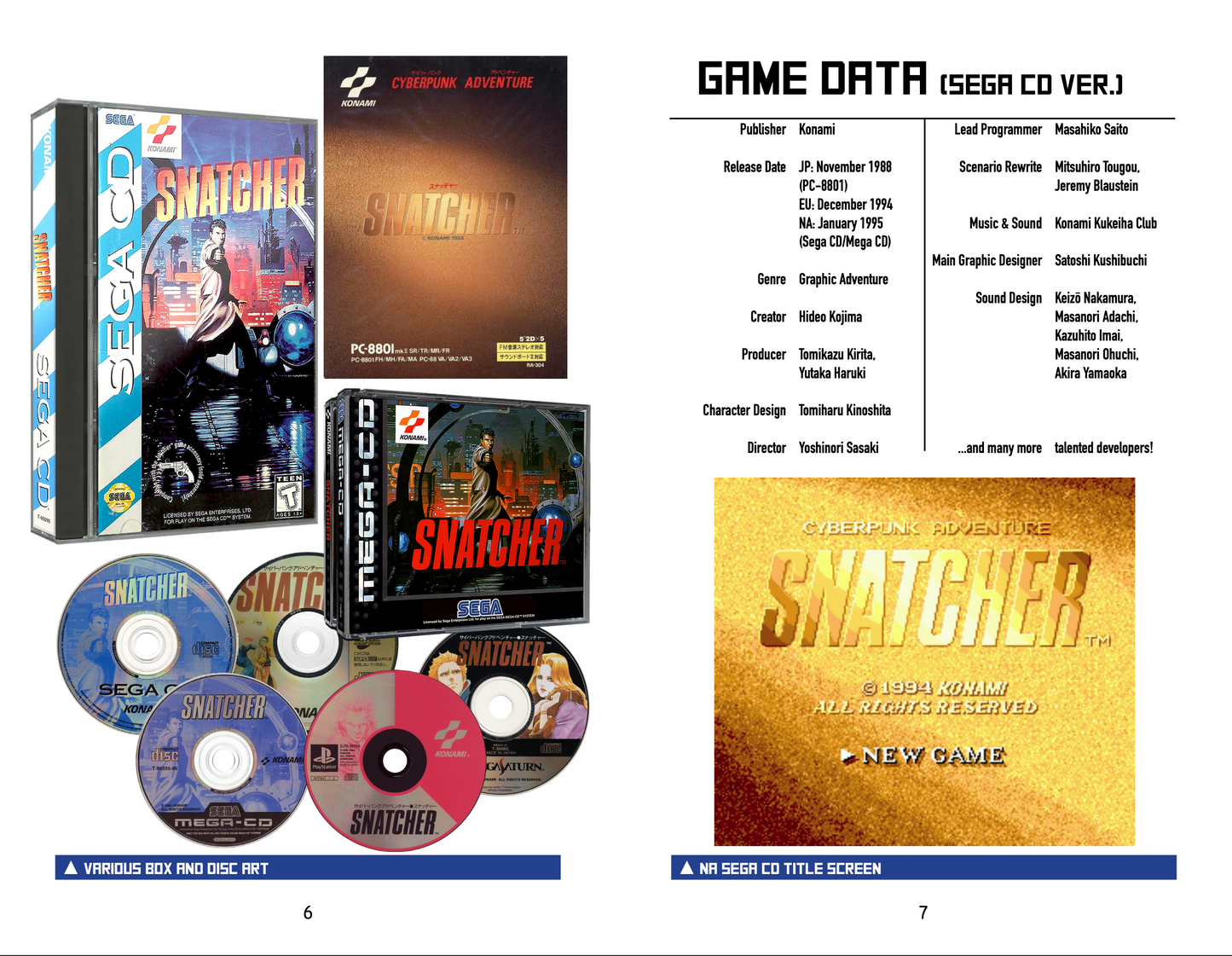 Retro Game Zine - Snatcher