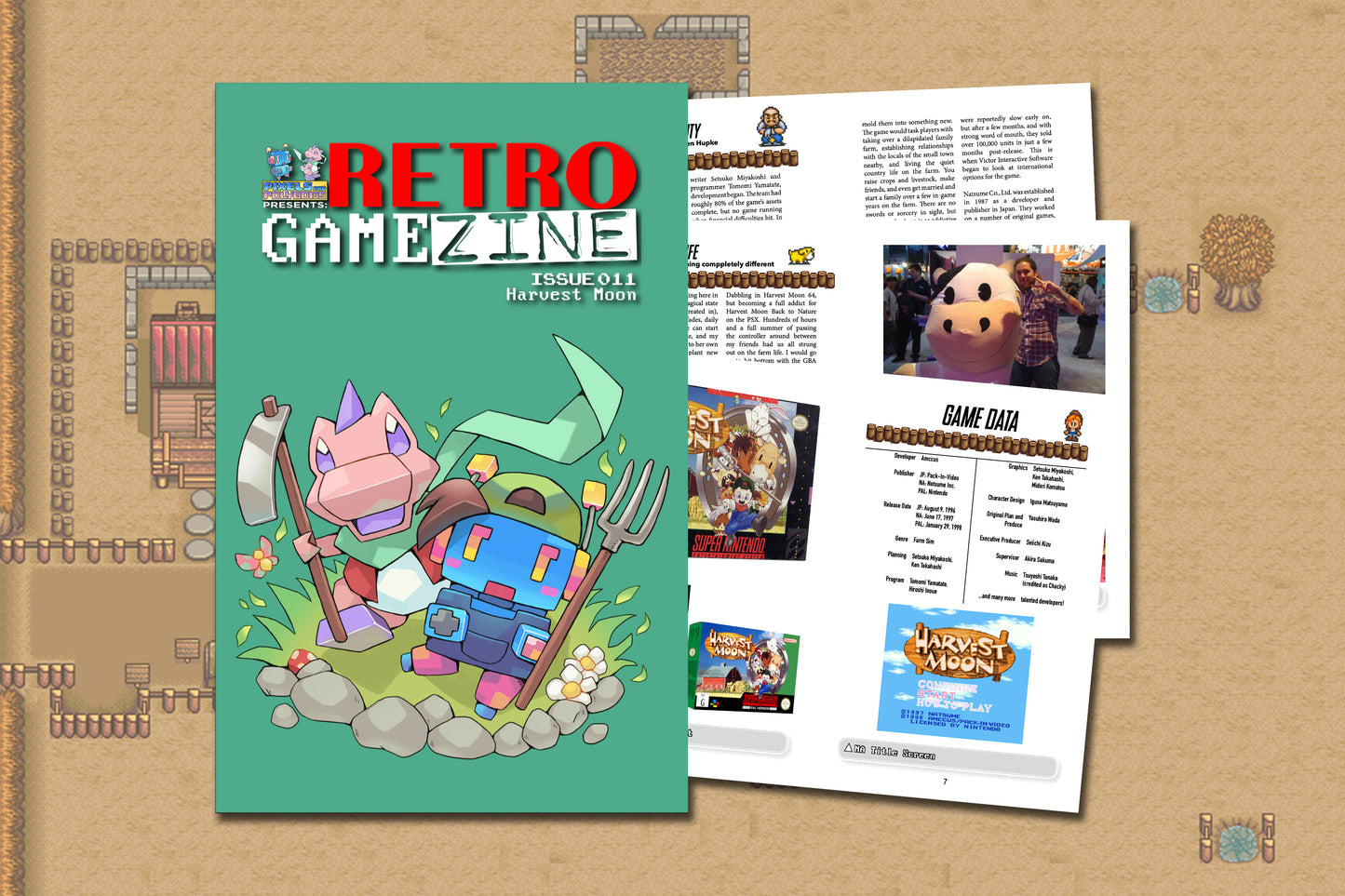 Retro Game Zine - Harvest Moon