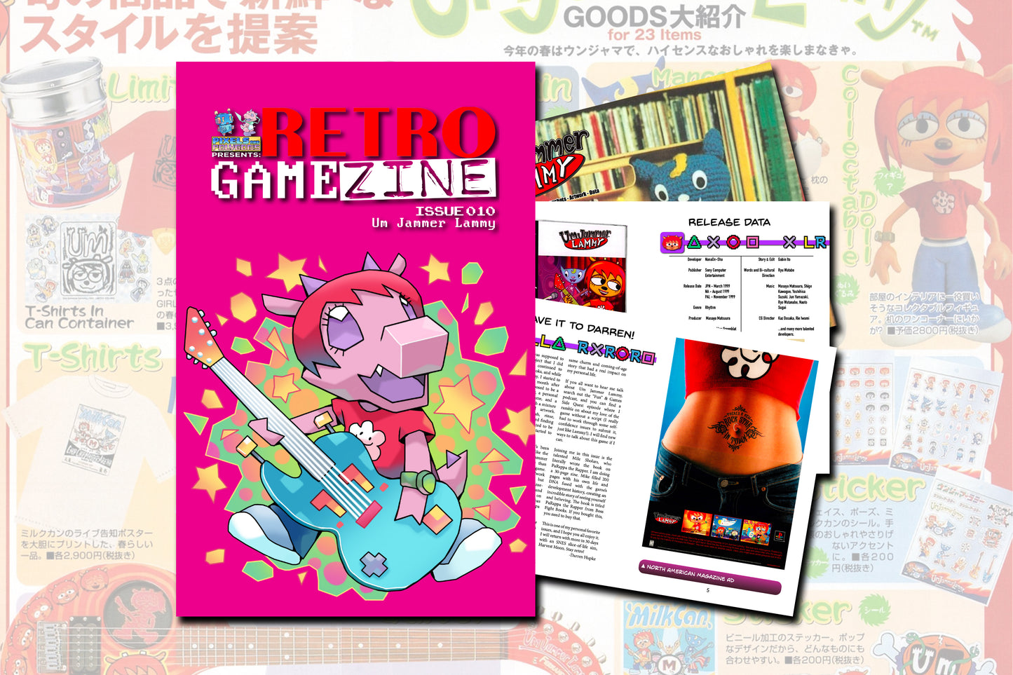 Retro Game Zine - Um Jammer Lammy