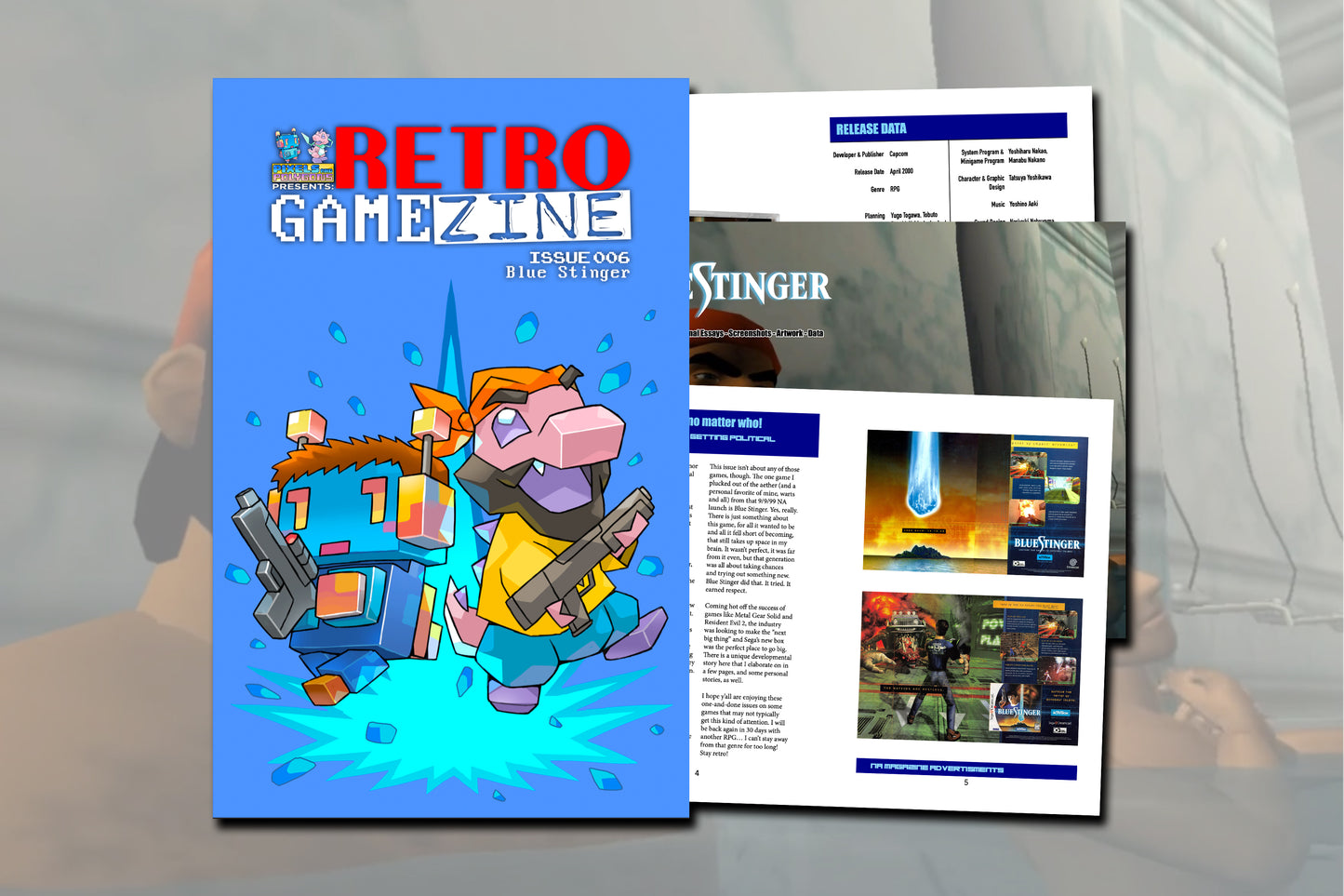 Retro Game Zine - Blue Stinger