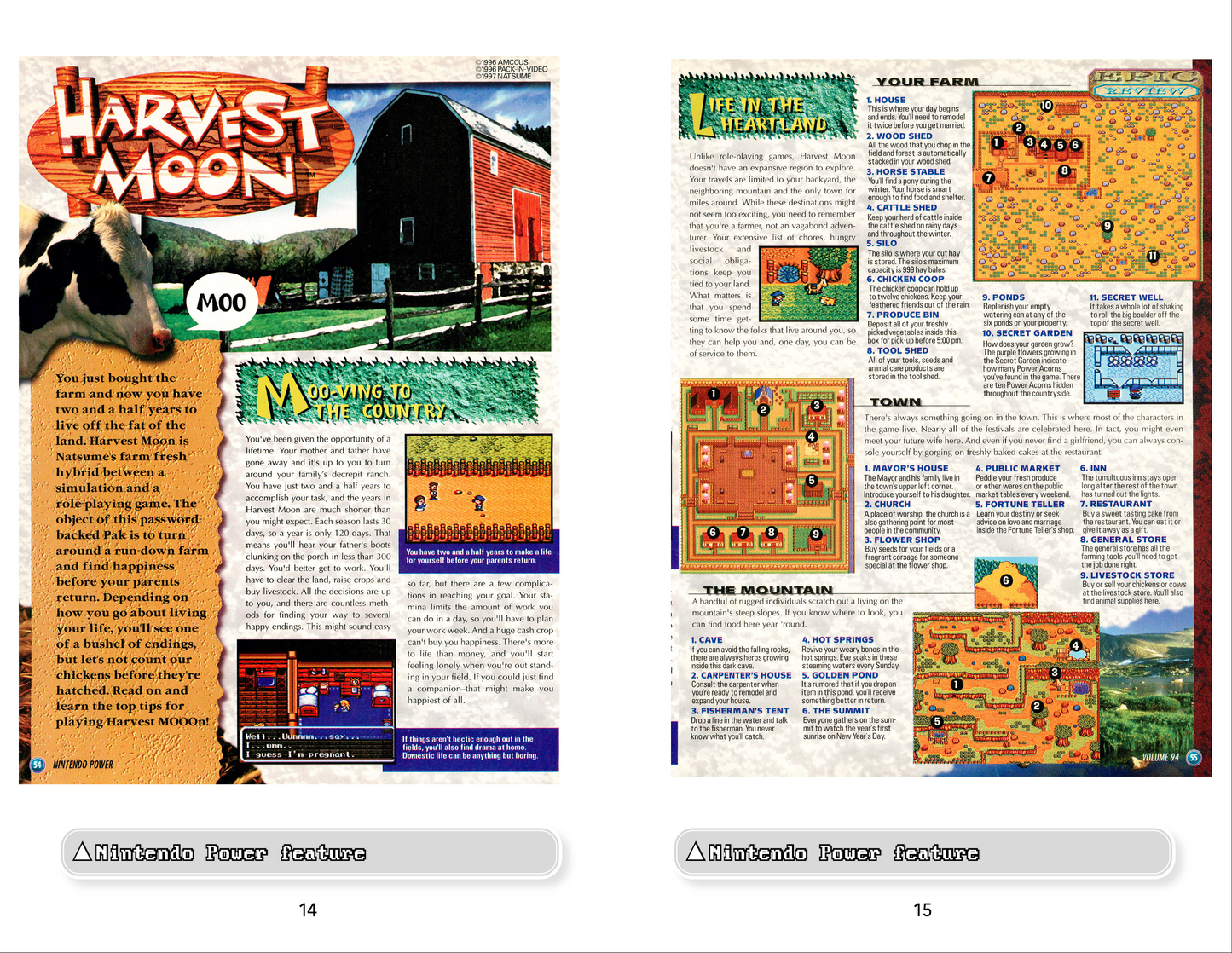 Retro Game Zine - Harvest Moon